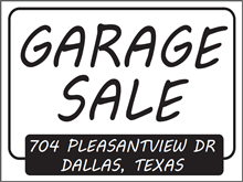 Picture of Garage Sale Yard Sign (GSYS#002)