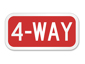 Picture of 4-Way Sign