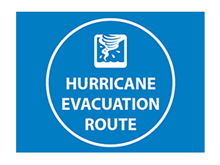 Picture of Hurricane Evacuation Route  Sign (HERS#008)