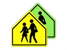 Picture of School Crossing Sign (S1-1*22)