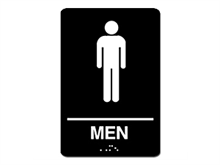 Picture of ADA Braille Men Restroom Sign
