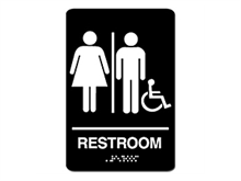 Picture of ADA Braille Women/Men Handicap sign