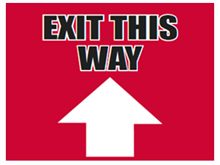 Picture of Exit This Way Up Yard Sign (ETWUYS#002)