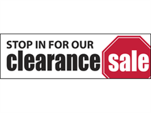 Picture of Clearance Sale Banner (CS2B#001)