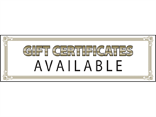 Picture of Gift Certificates Available Banner (GCA2B#001)