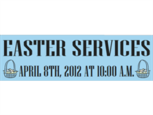 Picture of Easter Services Banner (ESB#001)