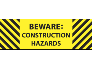 Picture of Beware Construction Label (BC2L#003)