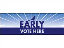 Picture of Early Vote Here Banner (EVHB#001)