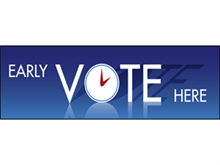 Picture of Early Vote Here Banner (EVH2B#001)