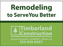 Picture of Remodeling Yard Sign (R3YS#002)
