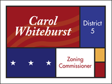 Picture of Zoning Commissioner Yard Sign (ZC3YS#002)