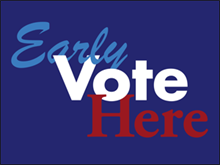 Picture of Vote Here Yard Sign (VH4YS#002)