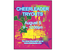 Picture of Cheerleader Tryouts Poster (CTOP#011)